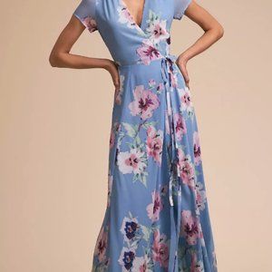 Bridesmaid / Wedding Dress - BHLDN Yumi Kim Floral Chiffon Maxi Dress